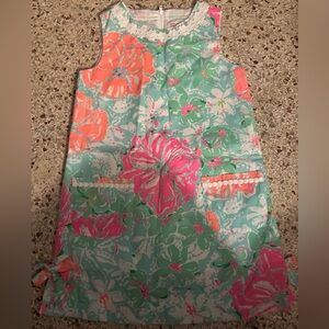 Lilly Pulitzer Eden shift dress poolside blue beach walk size 8